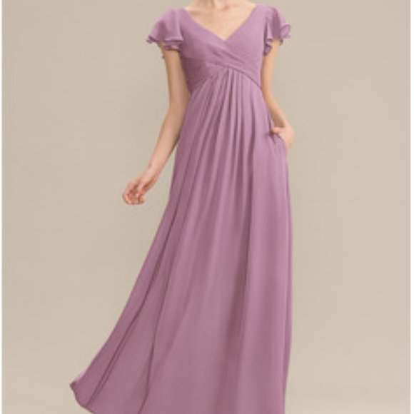 JJs House Dresses & Skirts - JJHouse Long Floor Length Formal Bridesmaid Prom Dress Flowy Wisteria Chiffon18W